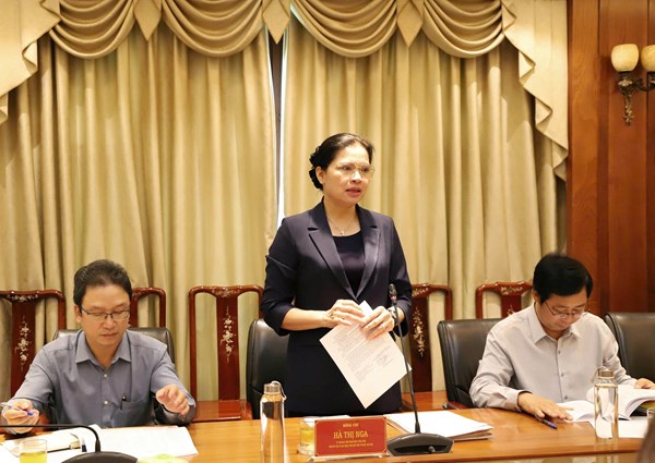 Phó Chủ tịch Hà Thị Nga cho ý kiến vào nội dung Đại hội đại biểu MTTQ Việt Nam tỉnh Lào Cai nhiệm kỳ 2025-2030